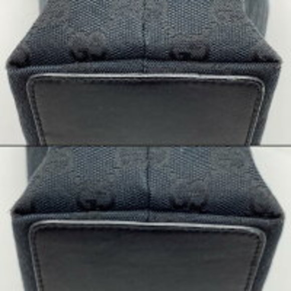 GUCCI GG canvas tote bag black handbag mini - Picture 7 of 16